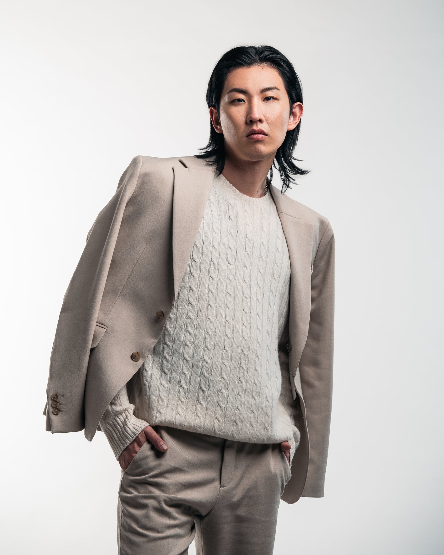 Ivory Cashmere Crewneck