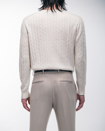 Ivory Cashmere Crewneck