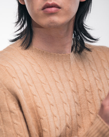 Camel dusk Cashmere Crewneck