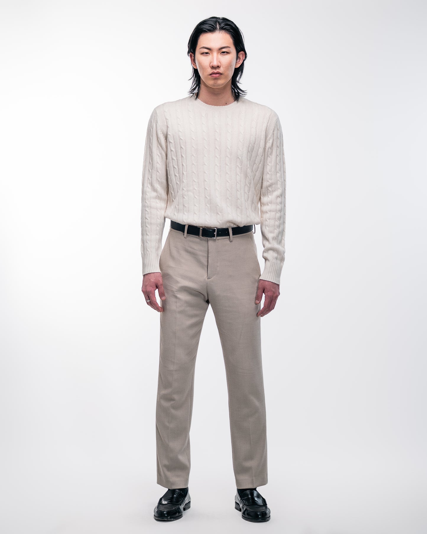 Ivory Cashmere Crewneck