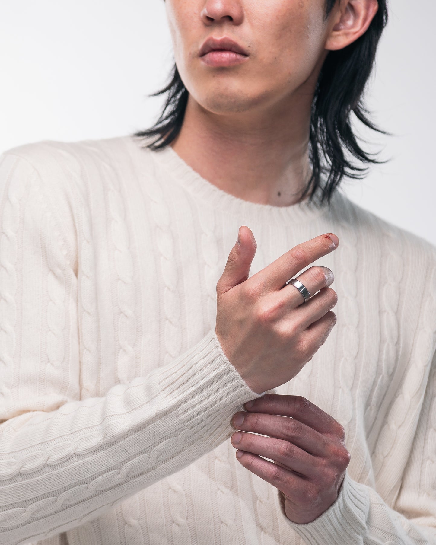 Ivory Cashmere Crewneck