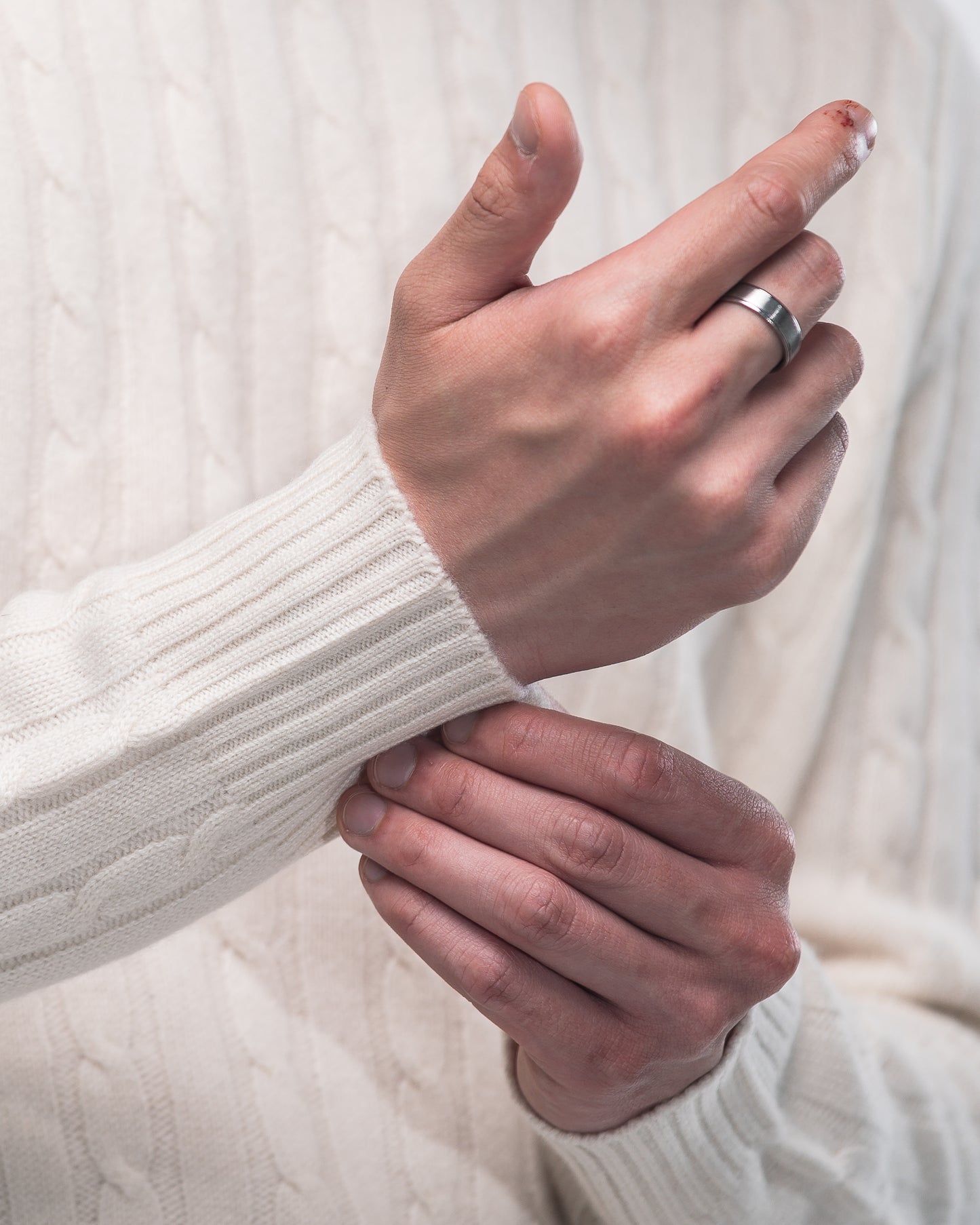 Ivory Cashmere Crewneck