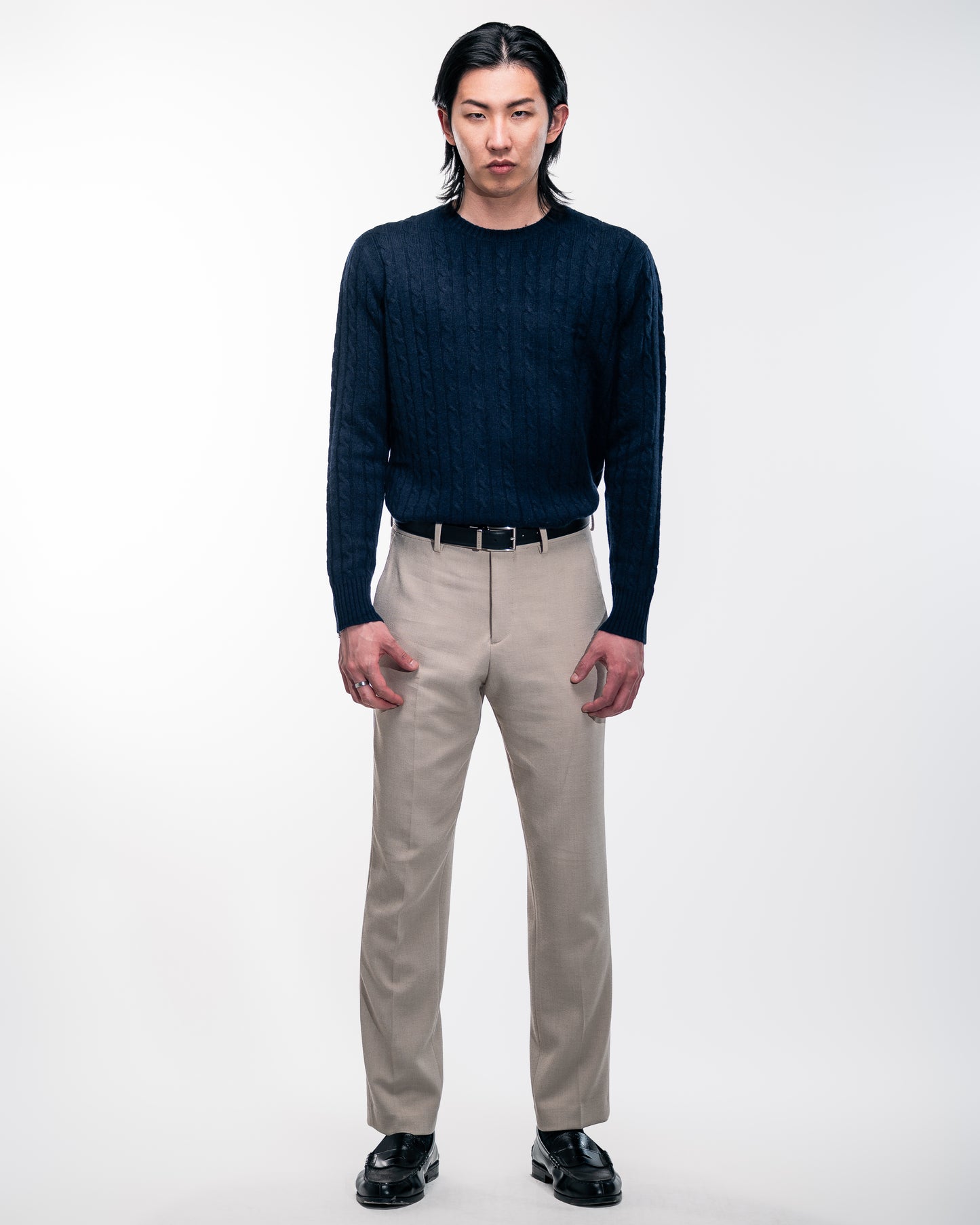 Nocturne Blue Cashmere Crewneck