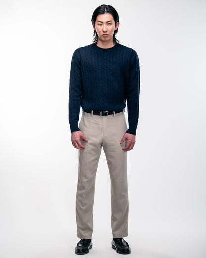 Nocturne Blue Cashmere Crewneck