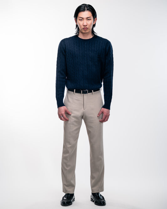 Nocturne Blue Cashmere Crewneck