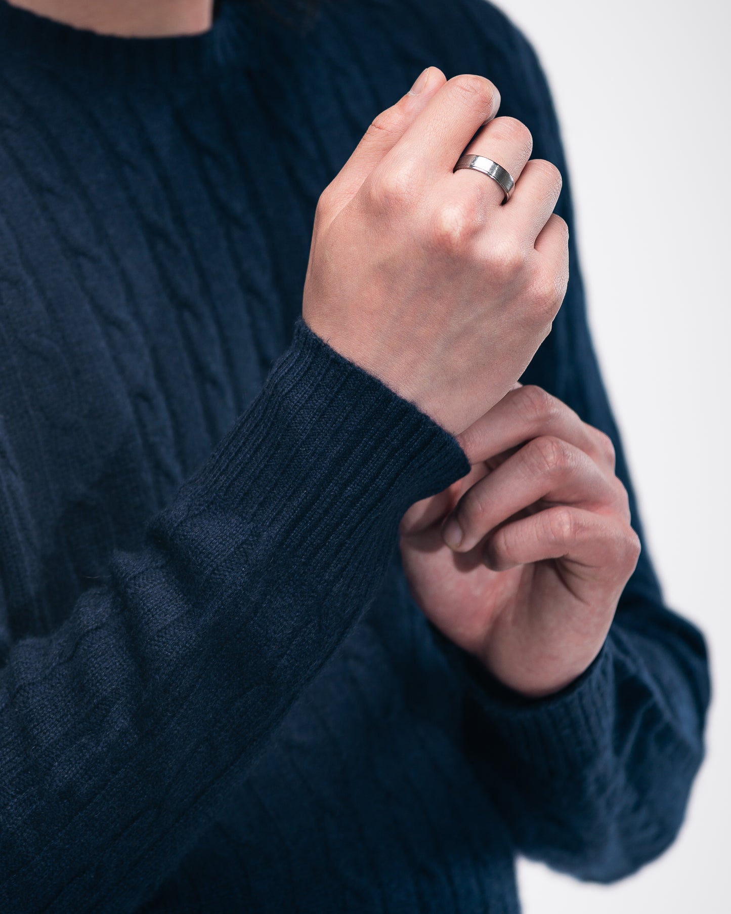 Nocturne Blue Cashmere Crewneck