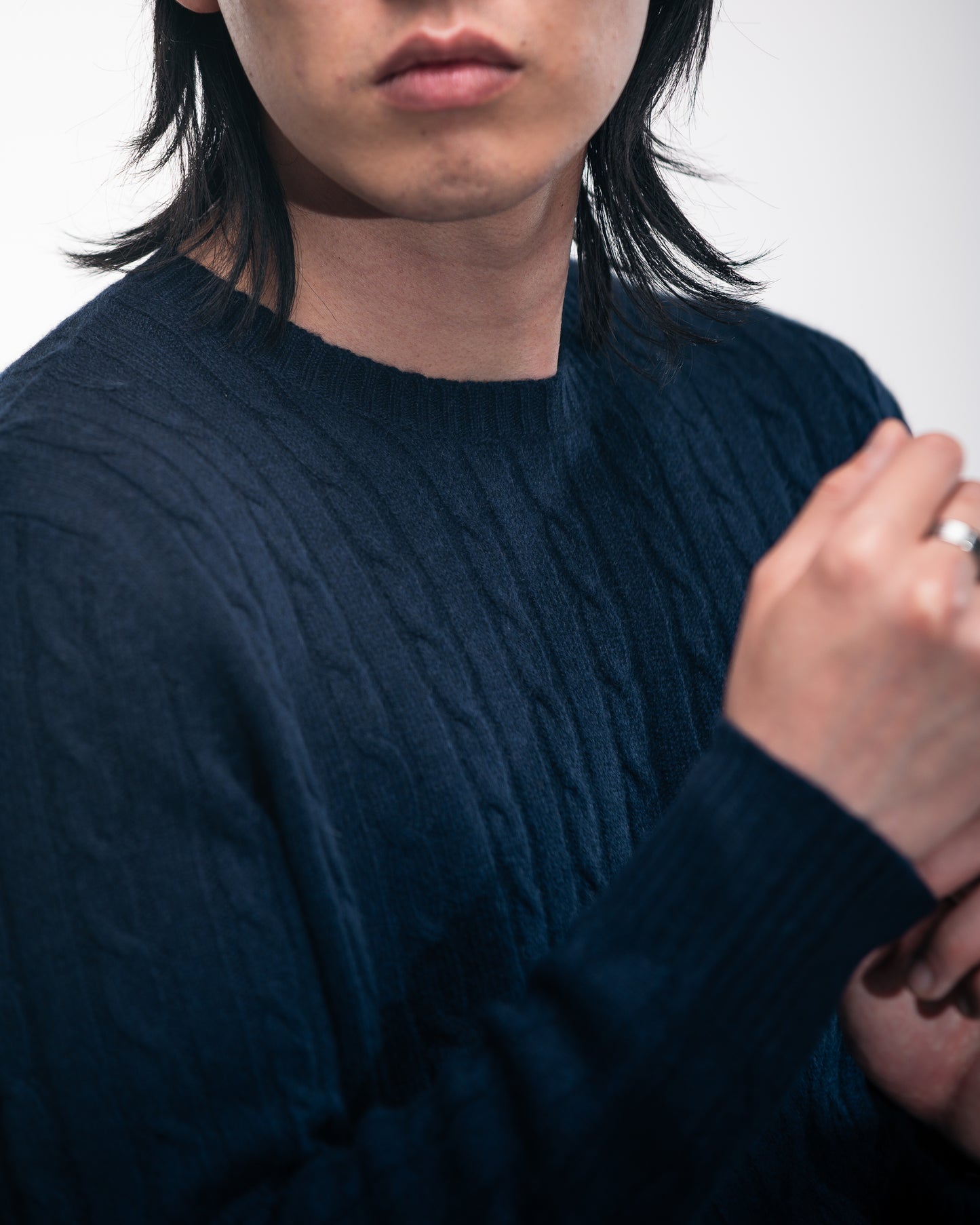 Nocturne Blue Cashmere Crewneck